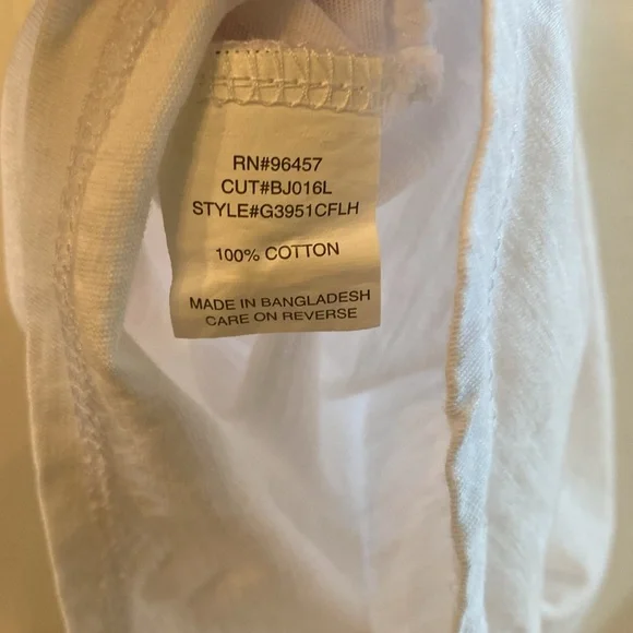 Tahari White Flutter Sleeve Asymmetrical Blouse - Picture 13 of 13